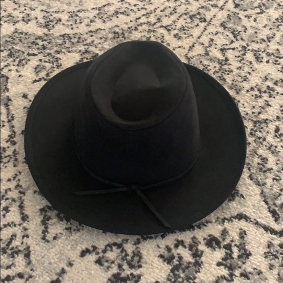 Brixton Accessories - Black fedora Hat Size Medium 7 1/4